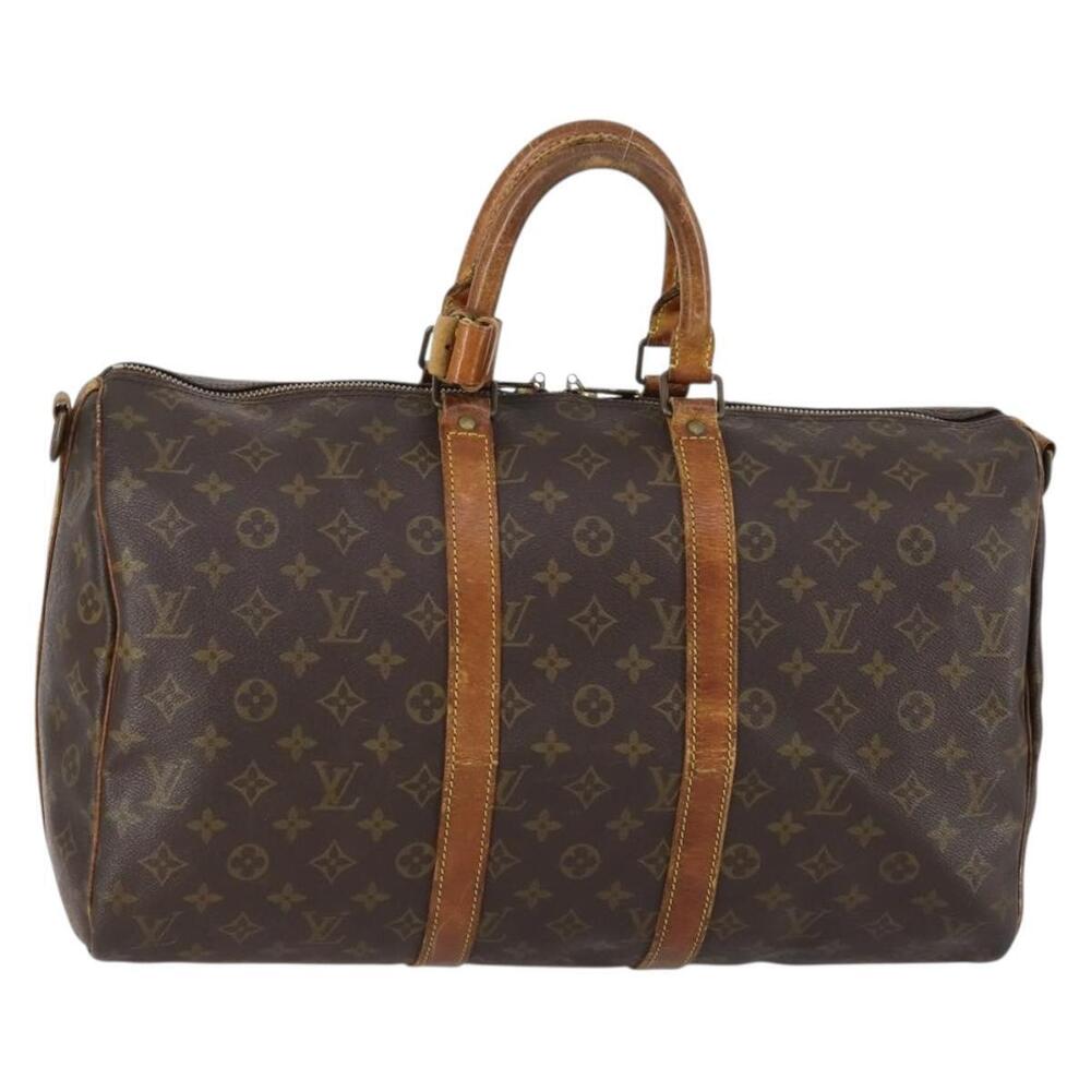 LOUIS VUITTON Monogram Keepall Bandouliere 45 Boston Bag M41418 LV Auth 153159 - Picture 1 of 16